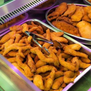 Fingers y filetes empanados