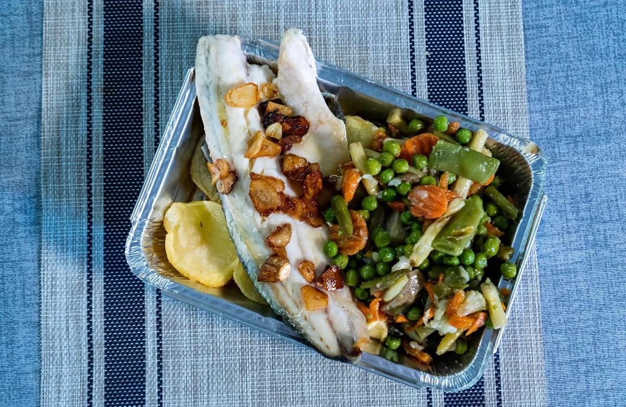 Dorada con verduras